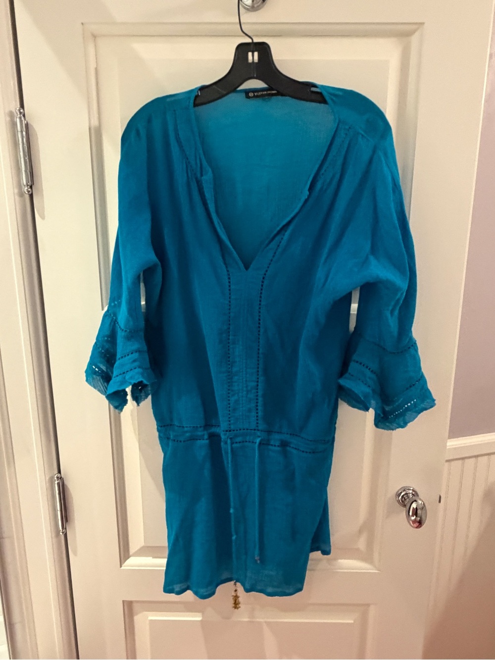 Vix Turquoise V-Neck Swim Coverup Tunic